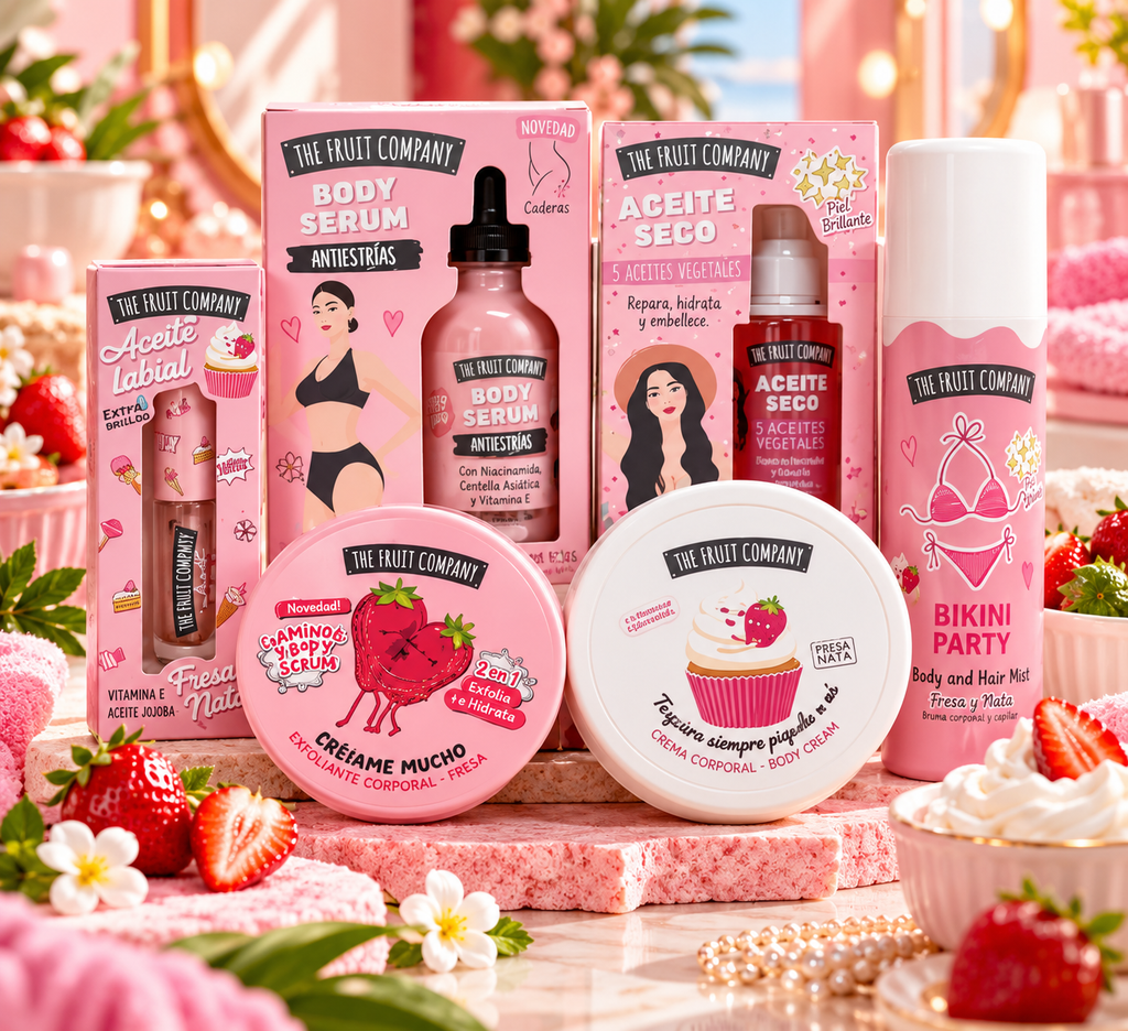 Set Fresa y Nata – The Fruit Company | Hidratación y Brillo Corporal