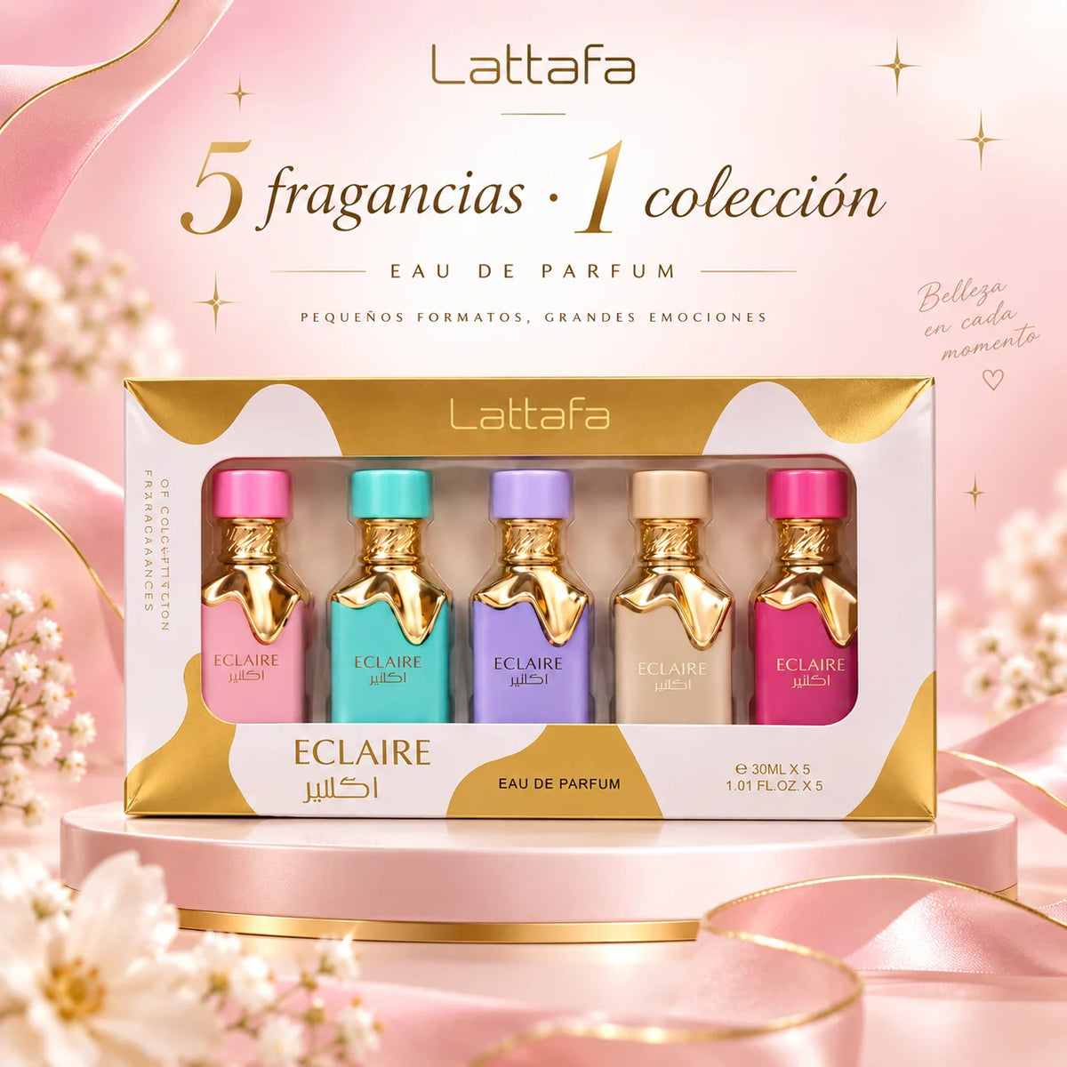Set 5 Perfumes Lattafa Éclaire Collection – Eau de Parfum 5x30ml