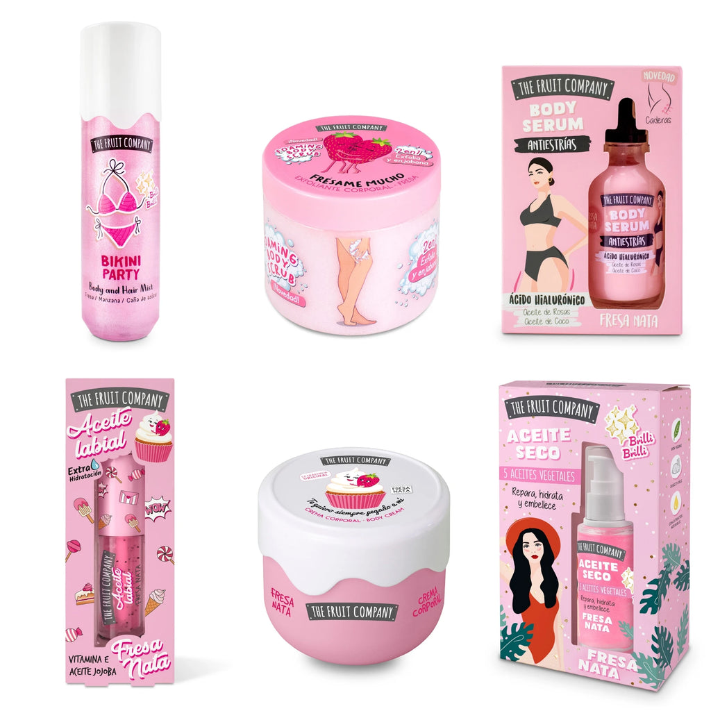 Set Fresa y Nata – The Fruit Company | Hidratación y Brillo Corporal