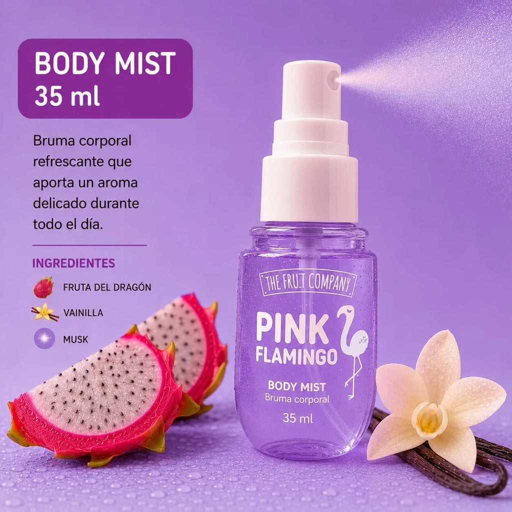 Set Corporal Pink Flamingo – The Fruit Company | Gel + Crema + Bruma