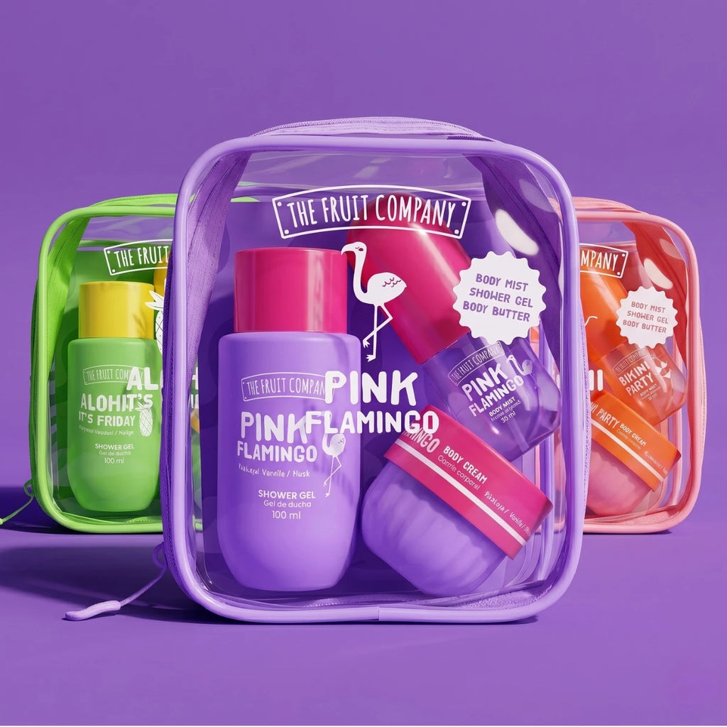 Set Corporal Pink Flamingo – The Fruit Company | Gel + Crema + Bruma