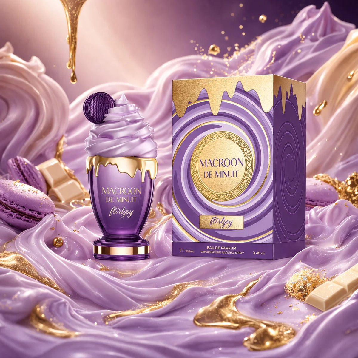 Sweet Macroon de Minuit – Eau de Parfum 100ml | Fragancia Gourmand para Mujer